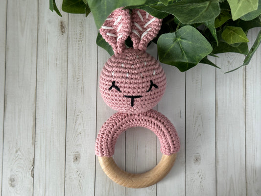 Bunny Rattle - Pink